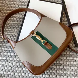 Klasyczna torba pod pachami G Jackie 1961 Projektant Kopertówki Prawdziwa skóra Tote Nylon Ramię Kobiety Moda Crossbody Torebki Portfel damski vintage pochette vanity