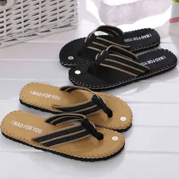 2020 Fashion Men Summer Slippers Flip Indoor Outdoor Slippers Shoes New Summer Beach Sandals Zapatos Hombre FN55 J220716