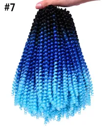 Crochet Braids 30Standspack Extens￵es de cabelo de primavera ombre colorido ombre kanekalon rota￧￣o sint￩tica hari tran￧as8267949