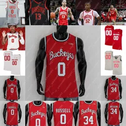 zszyty niestandardowy Ohio State Buckeyes Basketball Jersey Justice Sueing Tanner Holden Brice Sensabaugh Zed Key Sean McNeil Roddy Gayle Jr jest