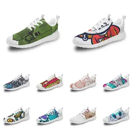 Мужчины Женщины Custom Sports Shoes Anime Cartoon Animal Design Diy Word Black White Blue красный красочный мужской тренер на открытом воздухе 066