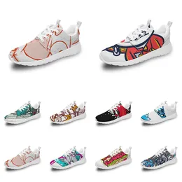 men women custom sports shoes anime cartoon animal design diy word black white blue red colorful outdoor mens trainer 126