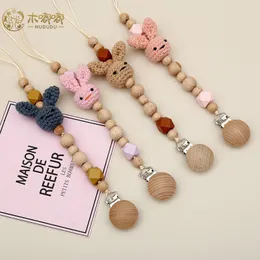 حاملي Pacifier Clips# 1pc ​​baby teether chian for Kids Montessori Toys Cute Teether Teether Born Born Born Bornder Clips Bracelets Bracelets 221119