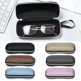 Solglasögon Fall 1 PCS Dragkedja Stängning Hard Box Eyewear Case Simple Style Portable EVA Reading Glasses Protective Unisex Travel 221119