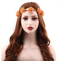 Fiori decorativi Ghirlande Corone Accessori per fiori per capelli da sposa La corona d'imitazione della sposa è fatta a mano in più colori HH016