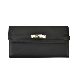 Designerns nya plånbok tre veckas spänne handväskor enkla plånbokspåse modemärke