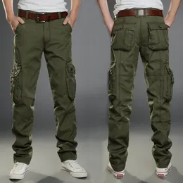 Pantaloni da uomo Pantaloni cargo da uomo Combattimento SWAT Pantaloni militari dell'esercito Cotone Molte tasche Stretch Flessibile Pantaloni casual da uomo Taglie forti 28 38 40 221119