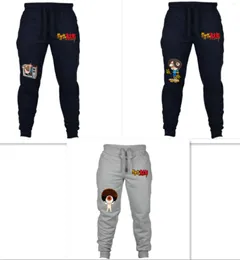 Pantaloni da uomo Anime Hakaba Kitarou Logo Pantaloni lunghi Pantaloni sportivi casual per adolescenti Ragazzi Ragazze Regali Cosplay