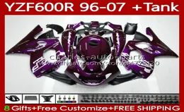 Танк для боди для Yamaha YZF600R Thundercat Dark Purple YZF 600R 600 R 9607 кузова 86NO44 YZF600R 96 97 98 99 00 01 02 07 YZF606214484