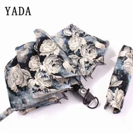 Yada Luxury Rose Peony Flower Umbrella Foldable Rainy Windproof Automatic Umbrella For Women Men Car Umbrella Female YD227 J220722