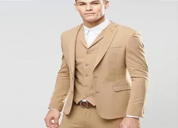 Nuevo Slim Fit Men Suits 3 piezas Guardanvas Vestibles Boda de boda Tuxedos Bridegroom Sets Man Blazer Prom 1666263605