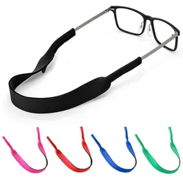 Glasögonkedjor Holder Rand Premium Soft Neoprene Glasses Anti Slip Stretchy Neck Cord Sports Solglasögon Sitterhållare för män Wome 221119