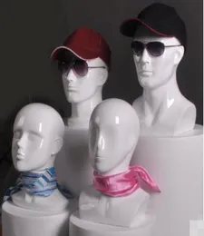マネキンヘッドVRメガネウィッグと帽子はプロップモデルヘッド純粋な手作りの男性モデルヘッドを表示します