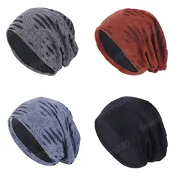 Hommes femmes rétro Skullies bonnets mode trou Hip Hop chapeaux coton Bonnet casquettes hiver chaud chapeau unisexe marque décontracté Touca casquettes