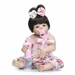 Girl Doll Reborn 22 Volledige siliconen vinyl lichaamskinderen spelen huisspeelgoed Bebe cadeau boneca herboren speelgoed voor kinderen245r
