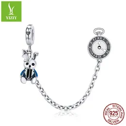 Charms bamoer Magic Forest Adventure Collection Magical Rabbit and Clock Long Charm fit Original Bracelet not safety chain SCC1443 Q22694