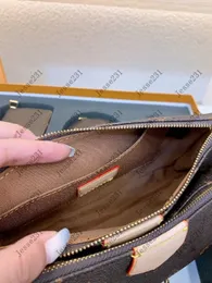 7a modedesigner väskor kvinnor äkta läderväska crossbody väskor lady axel väskor 2 set remmar plånbok silkespåsar 281t