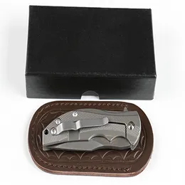 Newer recommended Zero Tolerance ZT0606 handle titanium folding knife D2 camping hunting Tool Gift For Men2855