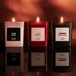 Werksdirekte Erfrischungs -Parfümkerzenduft Frauen Männer Unisex Duft Kerzen Bougie Parfumee 200g langlebiger schöner Geruch Oud Woo255s