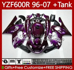 Танк для боди для Yamaha YZF600R Thundercat Dark Purple YZF 600R 600 R 9607 кузова 86NO44 YZF600R 96 97 98 99 00 01 02 07 YZF602519780