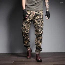 Men's Pants Mens Casual Cargo Summer Ankle Banded Boot Cut 2022 Men Fashion Streetwear Camouflage Jogger