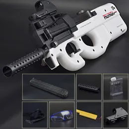 P90 Oyuncak Silah Keskin Nişancı Ses Kuluşçusu Su Kurşun Modeli Açık Hava Aktiviteleri CS Oyunu Elektrikli Patlamalar Paintball Toys Oyuncakları Çocuklar için