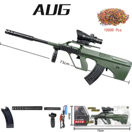 AUG Water Bullet Toy Gun Manual Electric in 1Paintball Airsoft Gun Plastic Model Graffiti CS Shooting Game