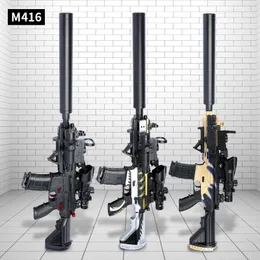 M416 Elektrikli Otomatik Tüfek su mermisi Bomba Jel Keskin Nişancı Oyuncak Tabanca Blaster Tabanca Plastik Modeli Erkek Çocuklar Yetişkinler Için Çekim Hediye-3