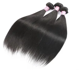 Brazilian Straight Virgin Human Hair Webbündel rohen unverarbeiteten indischen Haarkörperverlängerungen Wobs6253779