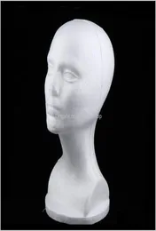 Cabe￧as 3x Mannequin de espuma feminina Cabe￧a para a peruca que faz o suporte do stand Hat Hat White WQGHW IRFQN1550543