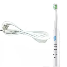 5 режимов Ультразвуковой звуковой электрический зубной щетка USB Зарядные зубные щетки с 4 шт.