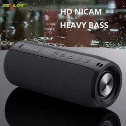 Alto -falantes portáteis Zealot poderoso alto -falante Bluetooth Bass Wireless Subwoofer Caixa de som à prova d'água TF TWS USB Flash Drive 221119