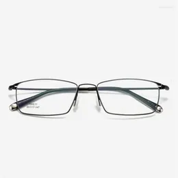 Montature per occhiali da sole Classic Metal Full Rim Montatura per occhiali da uomo Simple Business Miopia Occhiali da vista Light Luxury Fashion And Stylish 6611