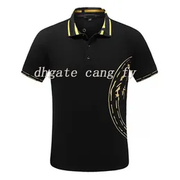 Magliette polo da uomo per donna magliette semplici Tee Polo nero Colore bianco Classico stampa Domessa moda 100% cotone Casual 3XL 2XL 744485593