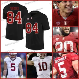 Anpassad 5 Christian McCaffrey Football Jersey 84 Benjamin YuroSek Love 12 Andrew Luck Trent Murphy David Decastro Stanford College Jerseys Black Red White Men Kids