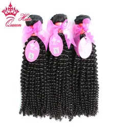 Королева волос продукты 100 Virgin Human Hair Caffence 830 3PCS Virgin Brazilian Kinky Curly Weave на заводе на заводе PRI8023505