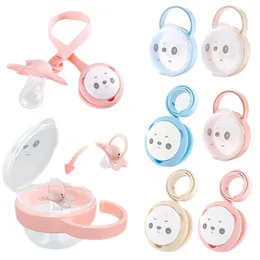 Schnullerhalter Clips # Baby Box Clip Safe PP Kunststoff Schnuller Container Halter Tragbare Cartoon Lagerung Nippel Fall 221119