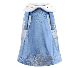 Vestidos de cosplay para meninas queen snowflake vestido de traje de palco de crian￧as roupas de neve para festa de natal show vestido 310t 07228p