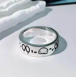 2022 Mode Unisex Luxusring für Männer Frauen Unisex Ghost Designer Ringe Schmuck Splitter Farbe Farbe