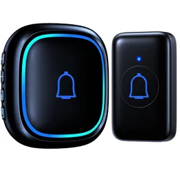 Campainha de campainha ringbell wireless Doorbell ip66 impermeabilizante a água de 1000 pés de porta inteligente da porta de casa 56 sino 115dB e mudo de modo doméstico receptor de boas -vindas 221119