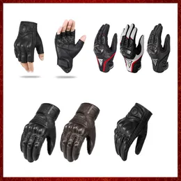 ST382 Motorcycle Gloves Real Leather Waterproof Windproof Winter Warm Summer Breathable Touch Screen Riding Bike Car Gloves