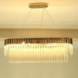 Anhängerlampen Design Luxuskristall Kronleuchter Moderne Lampe für Wohnzimmer Dinning Gold Kronleuchter LED LED Leuchten