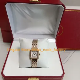 4 Estilo Señoras Con Caja Relojes Mujer Tamaño pequeño 22MM Oro rosa Plata Dial romano Pulsera de mujer Modelo de cuarzo Acero 18k Vestido de oro amarillo Reloj de regalo