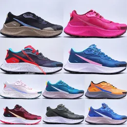 Pegasus Trail 3 Running Shoes For Men Women 2022 Högkvalitativa tränare Lätt mjuk rosa total orange Gypsy Rose Black Khaki Outdoor260p