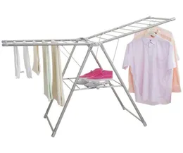 Bolsas de lavanderia 2 racks de secagem multifuncional de camada Organizador Rack Rack Rack Rack Drier Stand Airer Airer Indoor Outdoor DQ0828DQ0821849176