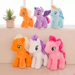 25cm Unicorn Doll Plush Toys de pelúcia My Toy CollectionD Edition Enviar Ponies Spike para crianças Presentes de Natal D86