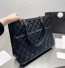 Große Kapazität Einkaufstasche Leder Totes Frauen Schwarz Klassische Single-Umhängetasche Mode Freizeit Handtasche Designer Taschen Damen Cross Body