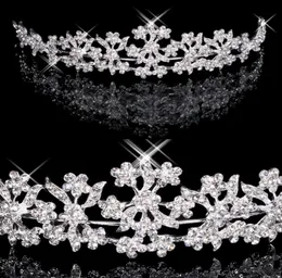 Tiaras de cabelo em estoque barato diamante shinestone coroa de cabelo band tiara bridal baile de noite joias de j￳ias 180279818169