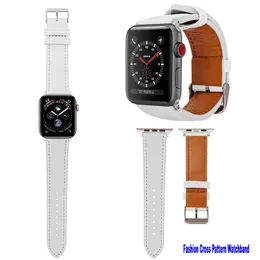 Luxury Designer Straps Bands for Apple Watch Band 38mm 40mm 41mm Fashion PU Leather Wristband Replacement Strap Compatible with AppleWatch 8 7 6 5 4 SE Sports Women Men