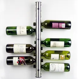 Tabletop Wine Racks Stainless Steel Wall Mounted Rack Bottle Holder Display Storage Organizer 812 s 221121